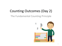 Counting Outcomes - Olean Middle School