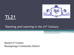TL21 Teaching and Learning in the 21st Century
