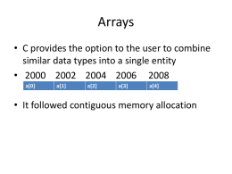 Arrays - Chettinad College of Engineering and Technology