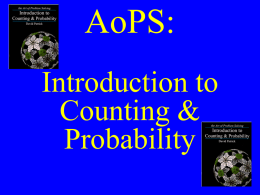 Counting and Probability