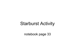 Starburst Activity