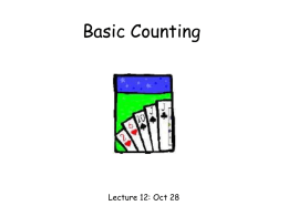 Lecture 12: basic counting