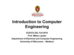 PPT - CS/ECE 252 - University of Wisconsin