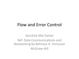 Flow and Error Control