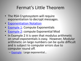 Fermat`s Little Theorem