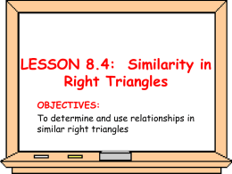 LESSON 8.4: Similar Polygons