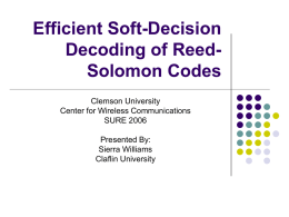 Efficient Soft-Decision Decoding of Reed