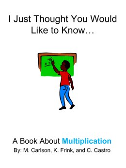 Big Book multiplication thought you should know