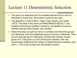 Lecture 11, February 8