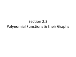 9-5 Adding & Subtracting Polynomials