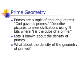 Look here for a discussion of the problem of constructing prime