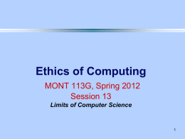 Session 13 - Computer Science