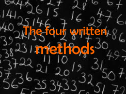 The four written methods