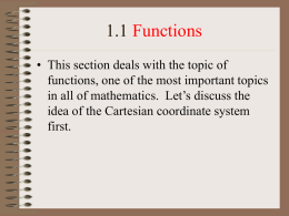 1.1 Functions