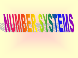 NumberSystems