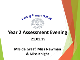 What are Year 2 children assessed in?