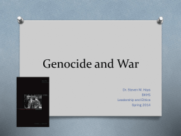 Geneocide and War
