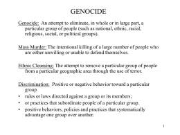 Genocide powerpoint slides