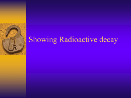 Showing Radioactive decay