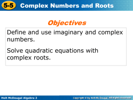 complex number