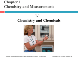 ch01 - Chemistry and Measurements