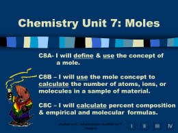 notes unit 7 moles pt1 2012