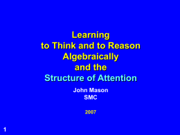 SMC 2007 Algebra