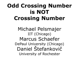 Crossing number - University of Rochester