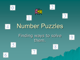 Number Puzzles - Primary Resources