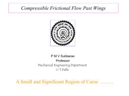 Compressible Frictional Flow Past Wings