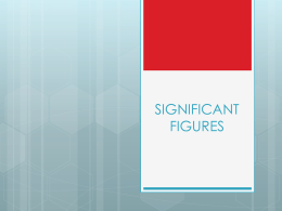 Significant figure