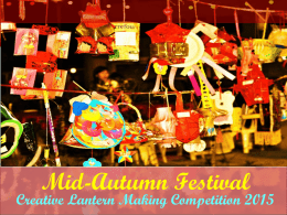 Mid-Autumn Festival Creative Lantern Making Competition 2015