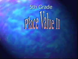 place value - 5thgradesanluiselementary