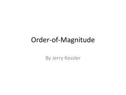 Order-of-Magnitude
