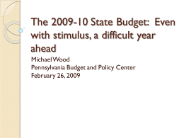 "2009-10 State Budget - Michael Wood"