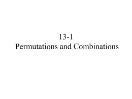 13.1-13.2 revised Permutations and Combinations