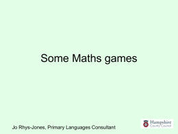 Simple Maths Games