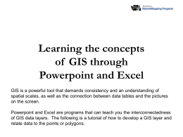 Powerpoint Presentations to mimic GIS