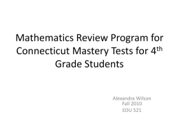 Wilson-Math Review PowerPoint