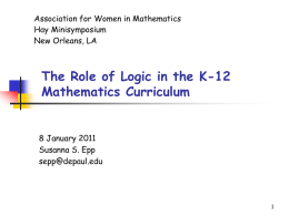 MAT 140 Discrete Mathematics I