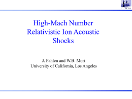 High-Mach Number Relativistic Ion Acoustic Shocks