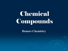 Chemical Compounds Powerpoint