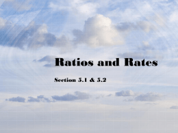 Ratio 5.2 Rate