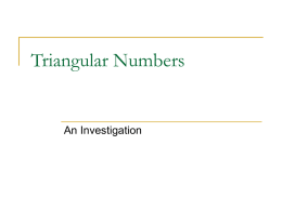 Standard Grade Mathematics Investigations