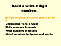 PPT 2 digit numbers