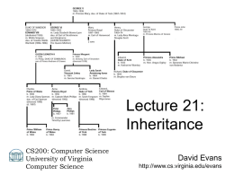 Inheritance - University of Virginia