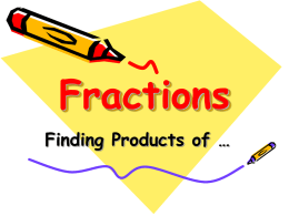 Product Of Proper Fractions