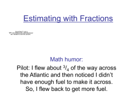 Estimating with Fractions