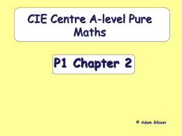 P1 Chapter 2 - SCIE Mathematics