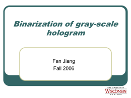 Binarization of gray